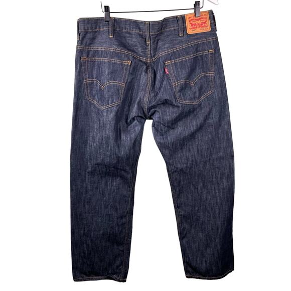 Levi's 569 Jeans Mens 38x34 Blue Relaxed Loose Fit Dark Wash Rancher Western - Picture 2 of 8